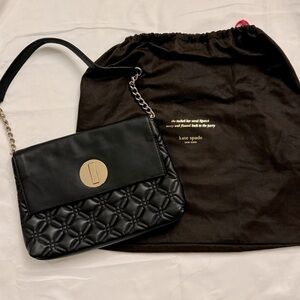 Kate Spade Black Quilted Chain Shoulder Bag